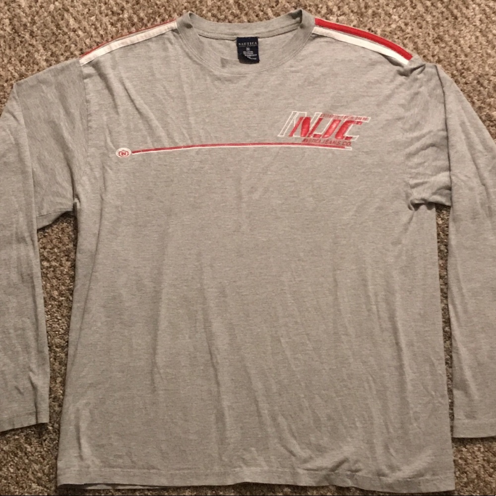 ‼️FINAL CLEARANCE‼️ Vintage Nautica Jeans Company Grey Mens Long Sleeve
